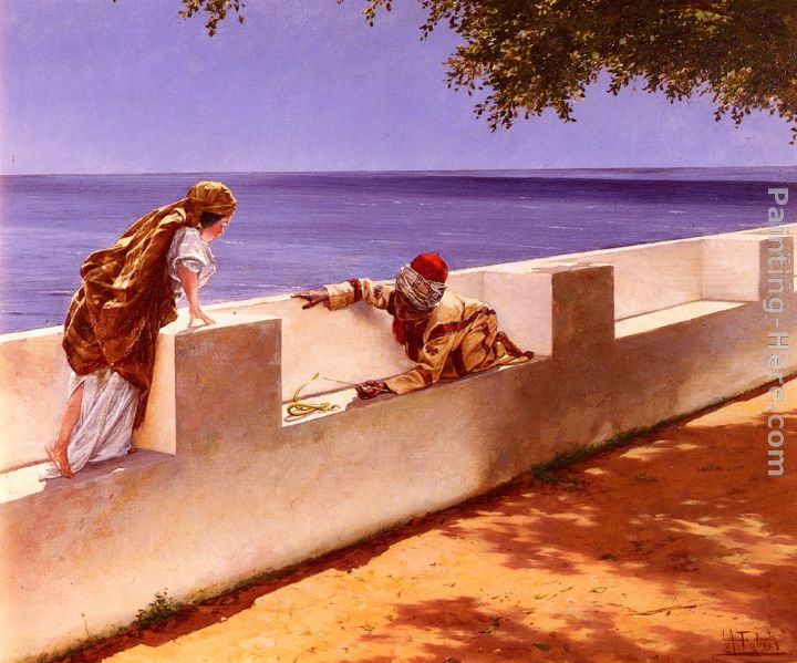 The Young Snake Charmer painting - Antonio Fabres y Costa The Young Snake Charmer art painting